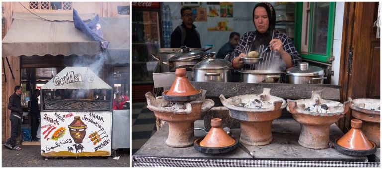 Grill and tagines in Marrakech